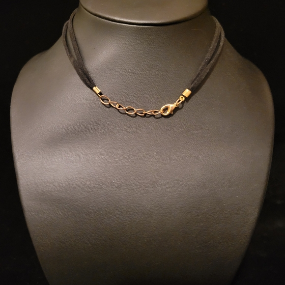 Estate Double Layer Faceted Glass Stones Necklace - Picture 4 of 4